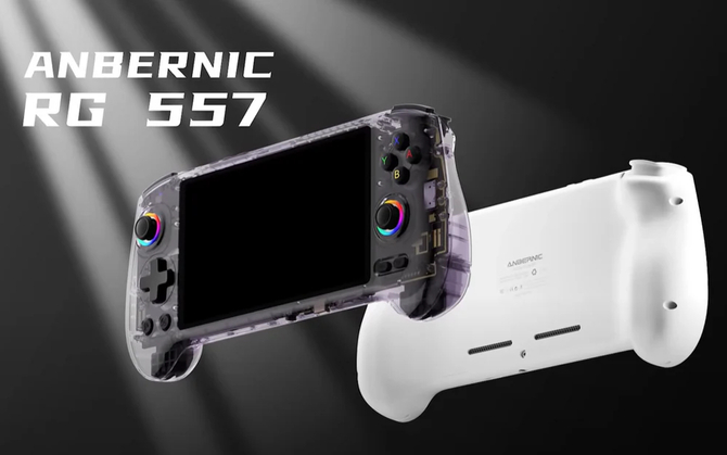 Anbernic RG 557 - handheld do gier, który oferuje chip Dimensity 8300, system Android oraz ekran AMOLED [1]