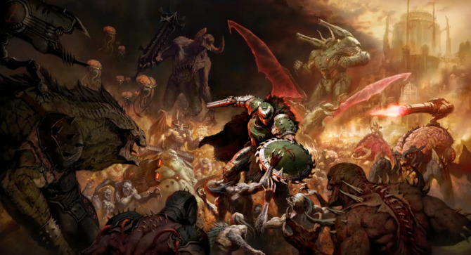 DOOM: The Dark Ages - oto Cosmic Realm. Prezentacja przeciwników i świata nawiązującego do twórczości H.P. Lovecrafta [1]
