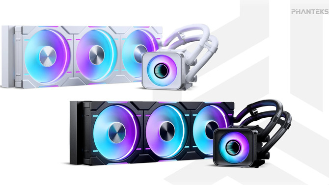 Phanteks Glacier One D30 X2 - premiera dużych i wydajnych chłodzeń cieczą typu AiO z wentylatorem dla sekcji VRM [2]