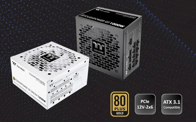Rodzina zasilaczy Thermaltake Toughpower GT ATX 3.1 będzie poszerzona o jednostki o większej mocy [1]