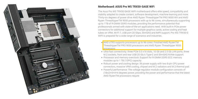 AMD Ryzen Threadripper (PRO) 9000WX - Kolejne poszlaki wskazują na zbliżającą się premierę procesorów HEDT Zen 5 [2]