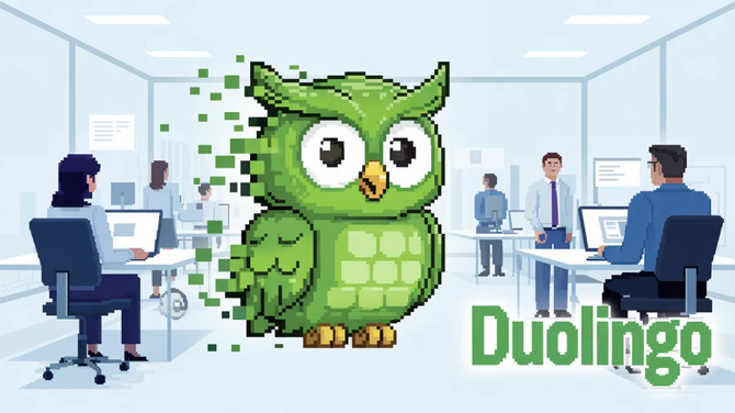 Duolingo stawia na AI. Chodzi o automatyzację procesów, a także redukcję kontraktorów w edukacyjnej rewolucji [1]