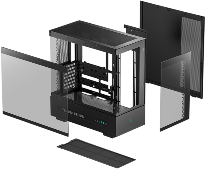 DeepCool CH690 DIGITAL - pojemna obudowa komputerowa z wyświetlaczem i szklanymi panelami [2]
