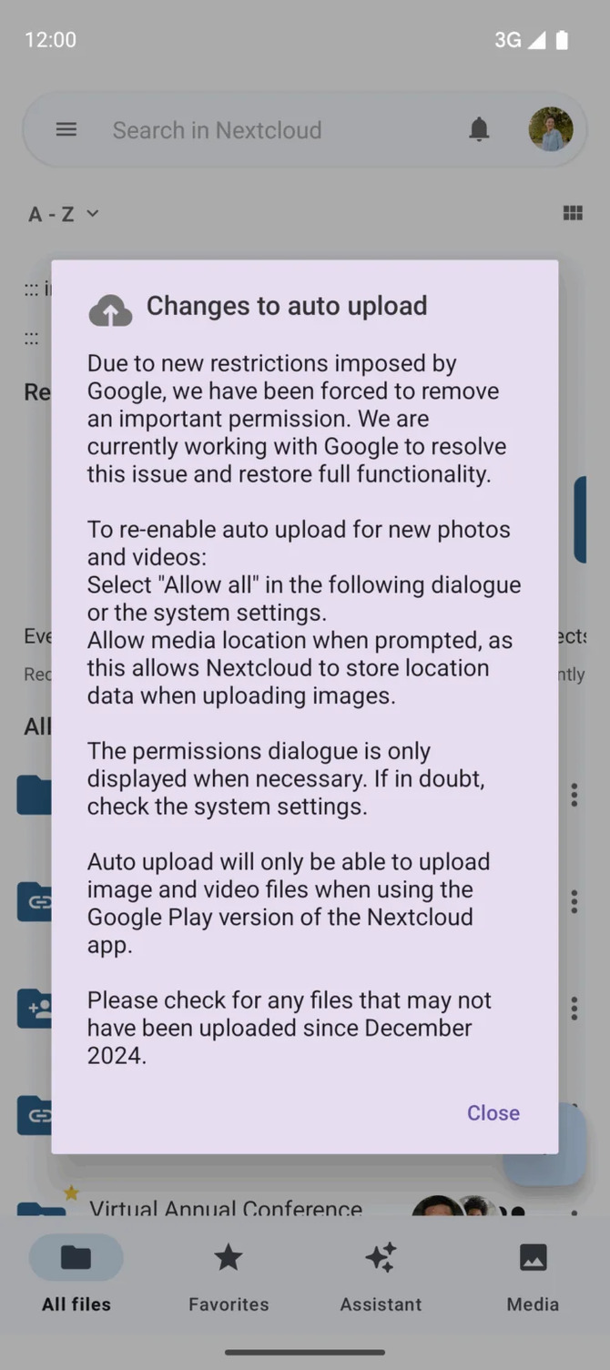 Nextcloud traci uprawnienia w systemie Android. Jak nowe zasady Google wpływają na synchronizację plików? [2]