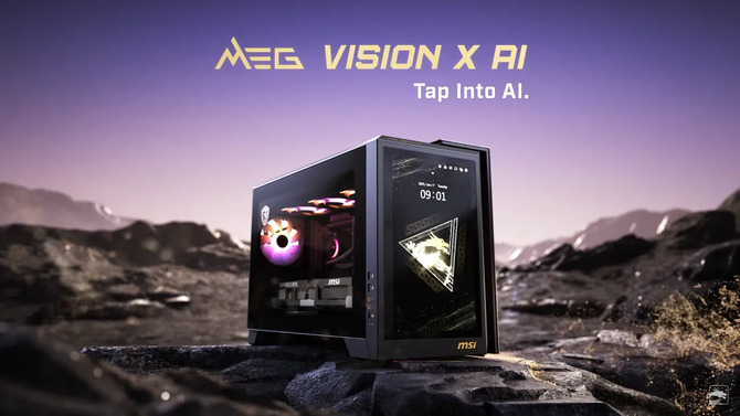Komputer MSI MEG VISION X AI z wbudowanym ekranem oraz monitor QD-OLED 500 Hz i inne nowinki z Computex 2025 [1]