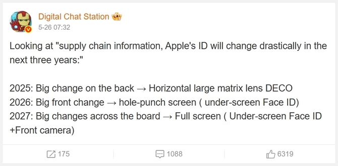 Czy rok 2027 przyniesie prawdziwą rewolucję w wyglądzie iPhone’a? Możliwy brak ramek oraz Face ID pod ekranem [2]