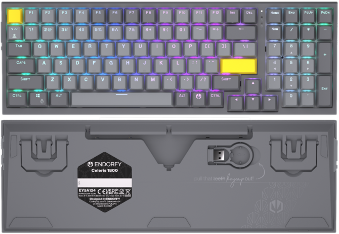 Endorfy Celeris 1800 to nowa klawiatura mechaniczna o wielkich możliwościach. Autorskie przełączniki, Hot Swap i obsługa macOS [3]