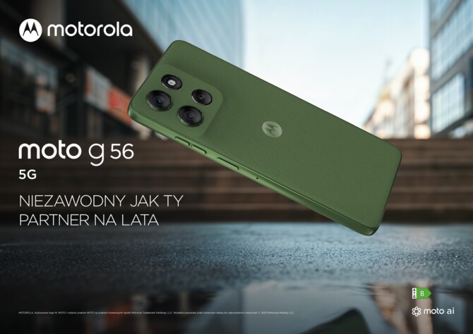 Motorola moto g56 5G, moto g86 5G i moto g86 Power 5G - premiera niedrogich smartfonów z aparatem LYTIA 600 i slotem na microSD [1]