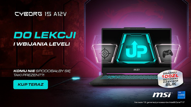 Szukasz idealnego laptopa? MSI pomoże wybrać i jeszcze dołoży 100 zł [nc1]