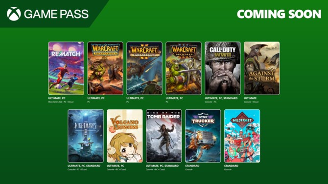 Xbox Game Pass - druga połowa czerwca z trylogią Warcrafta, Call of Duty: WWII, czy Rise of the Tomb Raider [1]