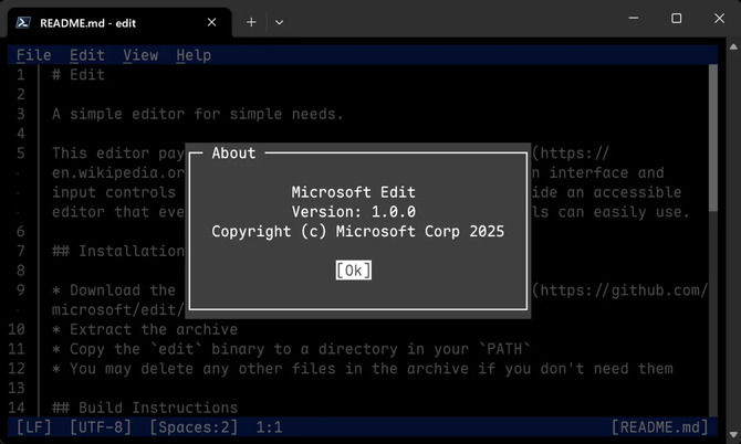 Microsoft zaskoczył fanów retro. Edytor MS-DOS wraca po latach jako aplikacja wieloplatformowa [1]