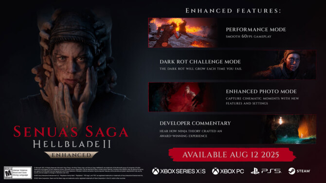 Senua’s Saga: Hellblade II Enhanced - odkurzona wersja gry z okazji premiery na PS5 pojawi się tego lata na wszystkich platformach [2]