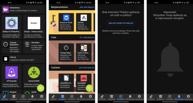 F-Droid - sklep z aplikacjami na Androida, o którym mogłeś nie wiedzieć. Łatwy dostęp do bazy FOSS [2]