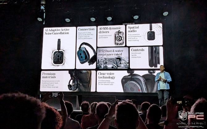 Nothing Headphone (1) - pierwsze słuchawki nauszne tego producenta. Obsługa ANC, kodeka LDAC oraz spatial audio [13]