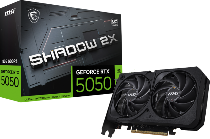 MSI GeForce RTX 5050 Ventus i Shadow to nowe autorskie modele kart graficznych dla mało wymagających użytkowników [7]