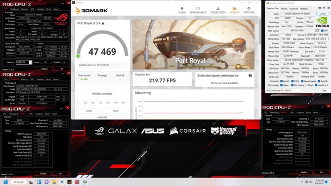 Karta graficzna GALAX GeForce RTX 5090 D ustanowiła nowe rekordy overclockingu osiągając 3650 MHz GPU i 36 Gbps GDDR7 [4]