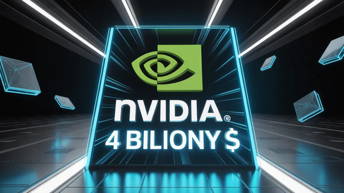 NVIDIA jako pierwsza firma na świecie w historii rynków finansowych osiąga kapitalizację na poziomie 4 bilionów dolarów [1]