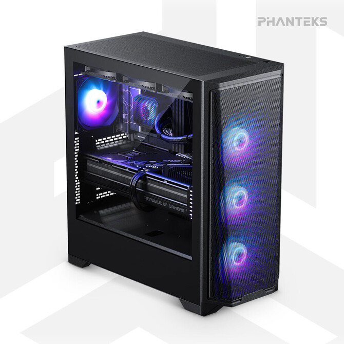Phanteks Eclipse G370A to budżetowa obudowa, która oferuje filtry przeciwkurzowe i fabryczne wentylatory oraz wspiera AiO 360 mm  [1]