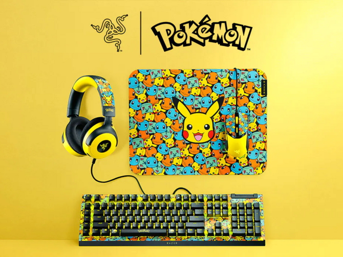 Kolekcja Razer | Pokémon trafia do Polski. Gracze mogą teraz nabyć cenione peryferia w wyjątkowej stylistyce [1]
