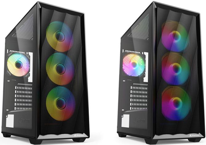 Sharkoon VK4 ARGB i VK4 Rainbow - obudowy, które oferują kilka wentylatorów. Pomieszczą płyty ATX i chłodzenie AiO 360 mm [1]