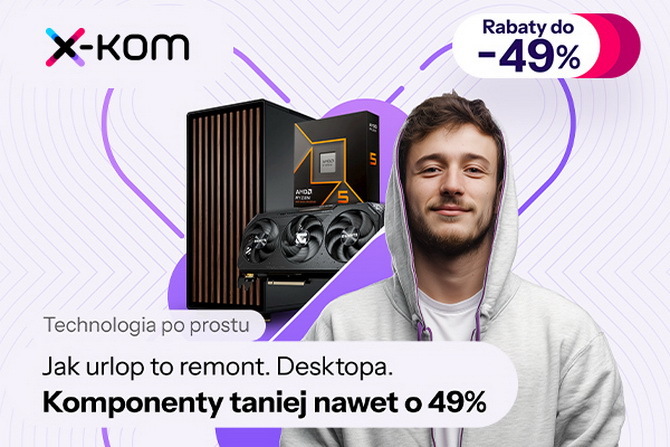 W sklepach x-kom niższe ceny na procesory AMD Ryzen, pamięci RAM, zasilacze, dyski SSD i obudowy. Rusza tydzień komponentów [nc1]