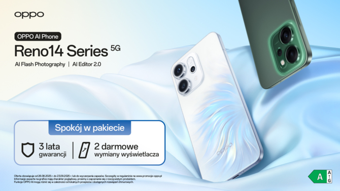 OPPO Reno14 5G i OPPO Reno14 FS 5G - premiera smartfonów. Można liczyć na dobre aparaty fotograficzne wspierane przez AI [4]