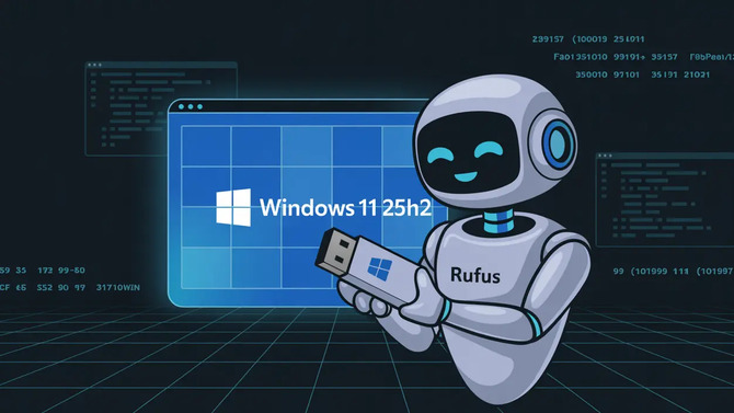 Aktualizacja Rufus 4.10 dodaje kompatybilność z Windows 11 25H2 ISO oraz funkcję zapisywania dysków do formatu ISO [1]