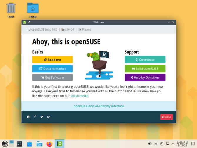 Dystrybucja openSUSE Leap 16 już dostępna do pobrania. Nowy instalator, długie wsparcie i jądro Linux 6.12 LTS [1]
