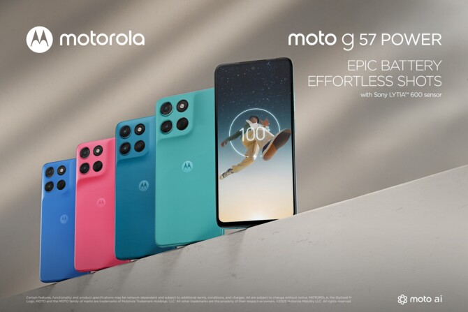 Smartfony Motorola moto g57 i moto g57 power, a także słuchawki moto buds bass zmierzają już do polskich sklepów [2]