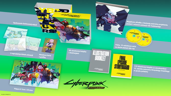 Cyberpunk Edgerunners już niedługo trafi do Polski w pięknym wydaniu fizycznym. Dwie płyty Blu-ray i książki z zestawie [2]