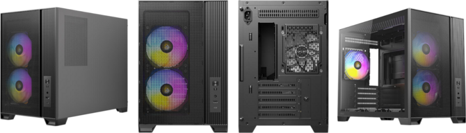 Antec FLUX M - mała obudowa Micro ATX, która fabrycznie oferuje 6 wentylatorów. Przewiewny model ze szklanym bokiem [2]