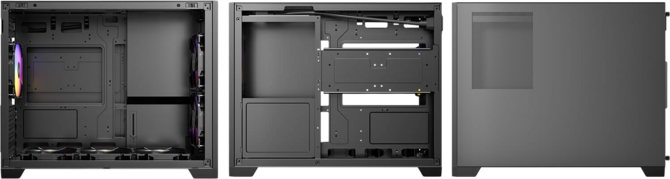 Antec FLUX M - mała obudowa Micro ATX, która fabrycznie oferuje 6 wentylatorów. Przewiewny model ze szklanym bokiem [3]