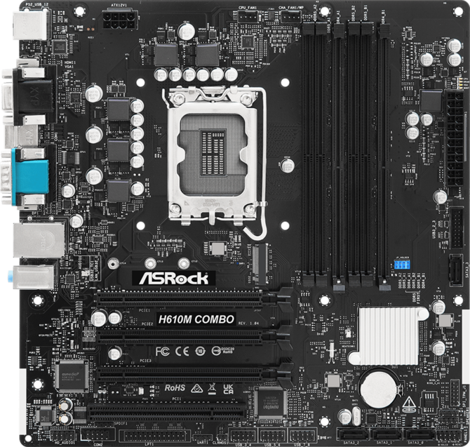 ASRock H610M COMBO - płyta główna mATX, która obsługuje DDR4 i DDR5. Na pokładzie gniazdo Ultra M.2 i LGA1700 [1]