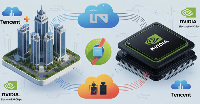 Chińskie firmy AI wykorzystują luki w kontroli eksportu USA. Tencent wynajmuje procesory NVIDIA Blackwell za granicą [2]