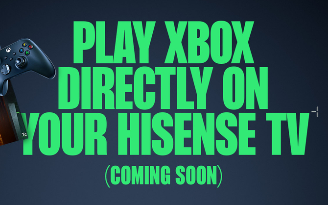 Granie w chmurze od Microsoftu, czyli Xbox Cloud Gaming, trafi w 2026 roku na Smart TV od Hisense [1]