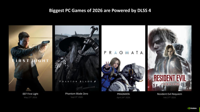 Resident Evil Requiem, Pragmata oraz 007 First Light z nowymi trailerami prezentującymi m.in. Path Tracing oraz DLSS 4 [1]