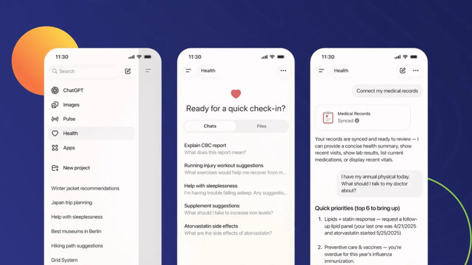 ChatGPT Health łączy się z dokumentacją EHR i Apple Health. OpenAI wchodzi na rynek z 230 mln użytkowników tygodniowo [2]
