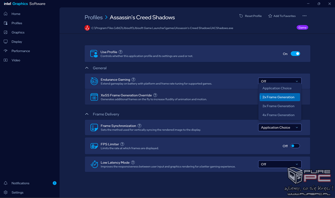 Intel XeSS Multi Frame Generation jest już dostępne dla zintegrowanych układów graficznych Intel Xe3 w Panther Lake [nc1]