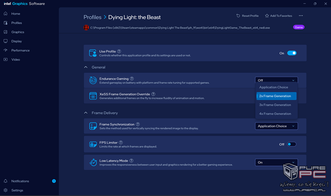 Intel XeSS Multi Frame Generation jest już dostępne dla zintegrowanych układów graficznych Intel Xe3 w Panther Lake [nc1]