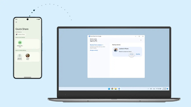 Google potwierdza rozszerzenie kompatybilności Quick Share z AirDrop na wszystkie smartfony z Androidem w 2026 roku [1]