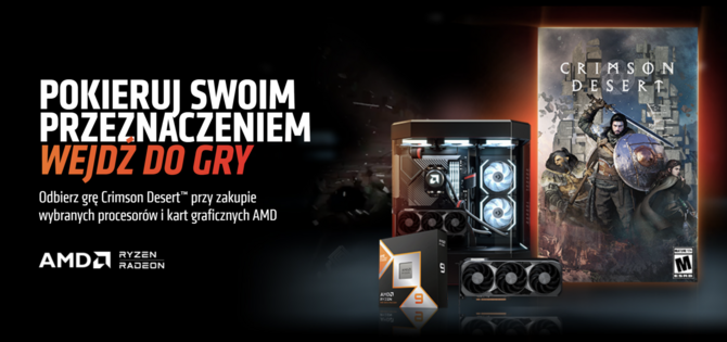 Crimson Desert za darmo przy zakupie procesorów AMD Ryzen 9000X3D, kart Radeon RX 9000 i wybranych laptopów z AMD Ryzen [1]