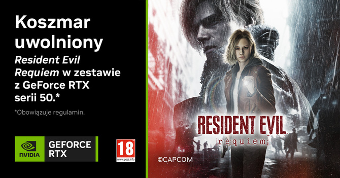 Resident Evil Requiem za darmo przy zakupie wybranych kart NVIDIA GeForce RTX 5000 oraz laptopów z układami Blackwell [1]