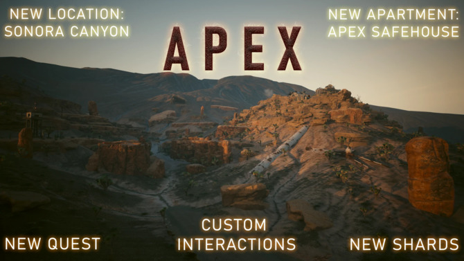 Cyberpunk 2077 - oto The APEX, mod wprowadzający do gry między innymi nową lokację, kryjówkę i quest [1]