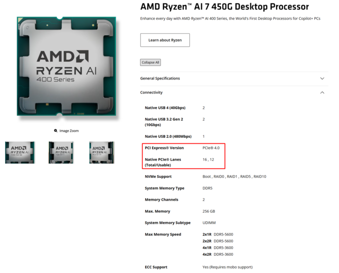 Procesory AMD Ryzen AI 400G z serii Gorgon Point pod pewnymi względami będą gorszym wyborem niż Ryzen 8000G [2]