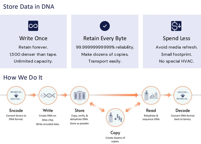 Instytut imec i firma Atlas Data Storage opracowują układ 128 mln elektrod CMOS do zapisu danych w syntetycznym DNA [2]