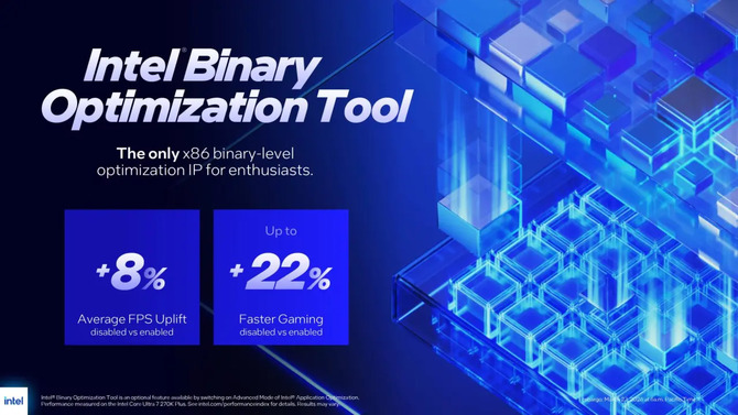 Intel Binary Optimization Tool to optymalizacja po stronie platformy, a nie studia. Wyjaśniamy działanie funkcji [3]
