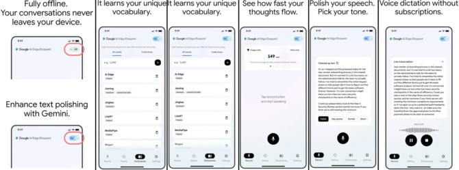 Google AI Edge Eloquent na iOS to lokalne rozpoznawanie mowy, poprawianie tekstu i opcjonalna chmura Gemini [2]