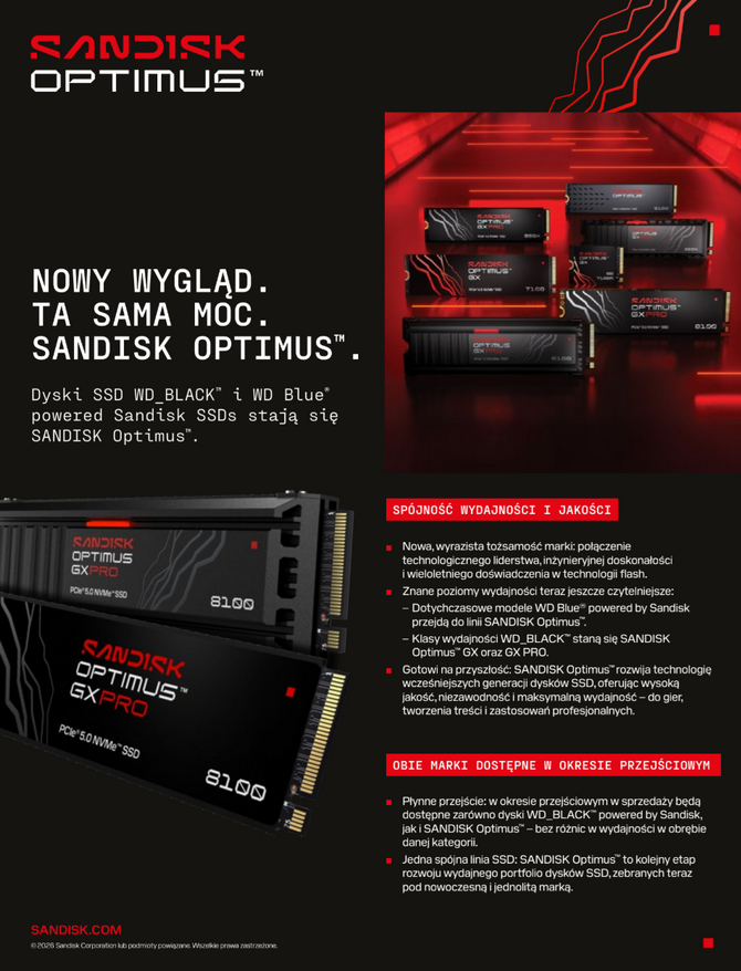 Nowe dyski SSD SANDISK Optimus to wydajność znana z modeli WD_BLACK i WD Blue [nc1]