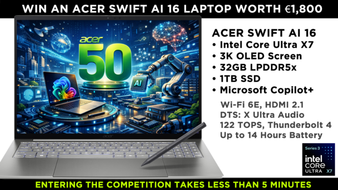 Ankieta EHA 2026 dotycząca sprzętu, trendów zakupowych i technologii. Do wygrania świeżutki laptop Acer z Intel Panther Lake [3]