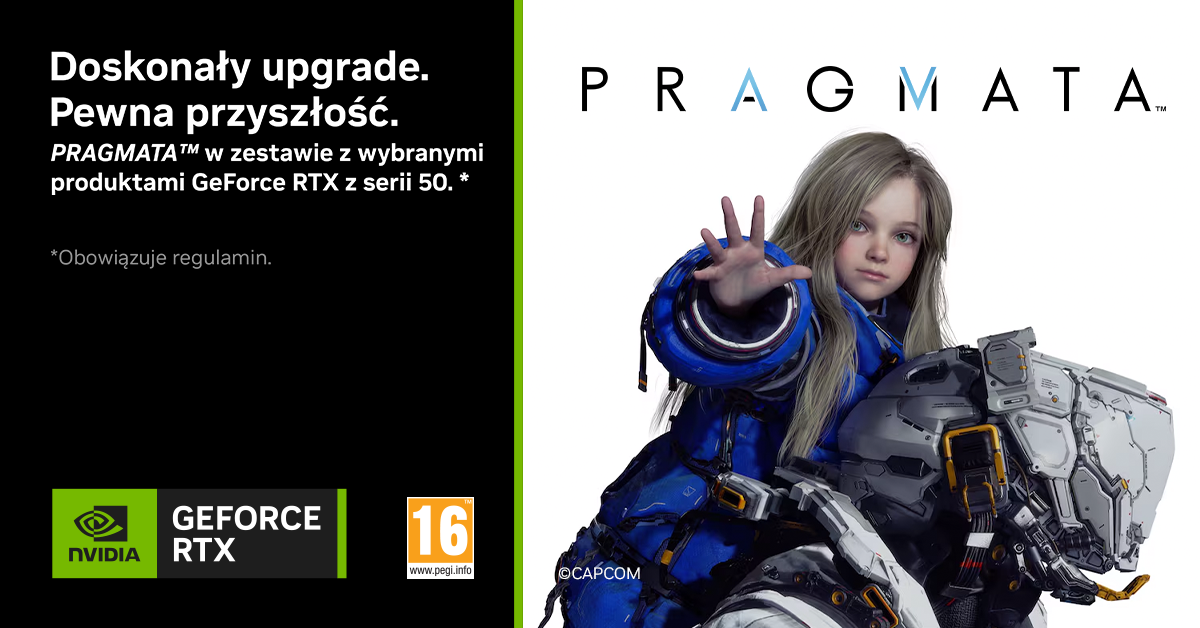 Pragmata za darmo przy zakupie wybranych kart graficznych NVIDIA GeForce RTX  5000 i laptopów z układami Blackwell | PurePC.pl